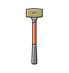 Brass Hammer Tool Color Icon