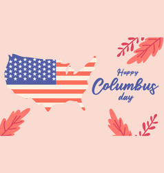 Hand Drawn Flat Columbus Day Background