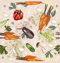 Pretty Kitchen Pattern With Vegetables