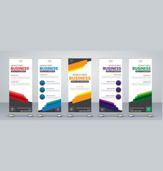 Abstract Shapes Modern Roll Up Banner Set