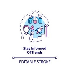 Stay Informed Of Trends Concept Icon