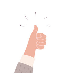 Hand With Thumbs Up Good Feedback Like