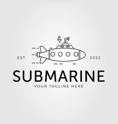 Submarine Ship Or Sub Boat Logo Design