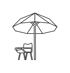 Tennis Referee Chair With Umbrella