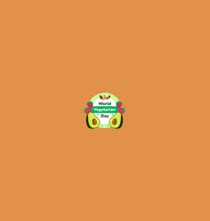 World Vegetarian Day Flat Design