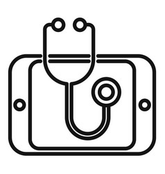 Medical Stethoscope Icon Outline Doctor