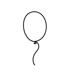 Outline Balloon Doodle Hand Drawn