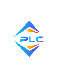 Plc Abstract Technology Logo Design On White