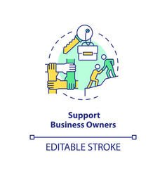 Support Business Owners Concept Icon