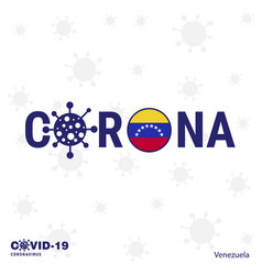 Venezuela Coronavirus Typography Covid-19 Country