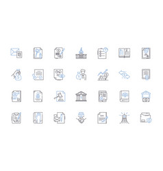 Marketing Industry Line Icons Collection