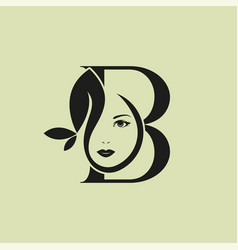 Monogram Beauty Logo Letter B