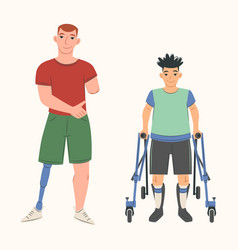 Hand Drawn People With Disabilities