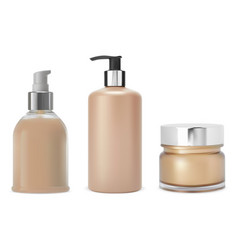 Cosmetic Product Bottle Set Lotion Shampoo Cream