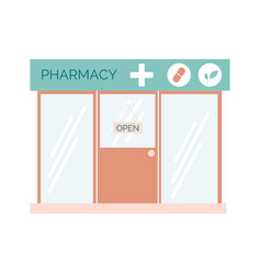 Pharmacy Front Flat Drugstore