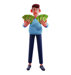 Rich 3d Workman Cartoon Picture Having Mu