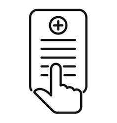 Search Medical Card Icon Outline Computer