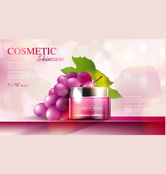 Grape Seed Cosmetics Or Skin Care Product Ads