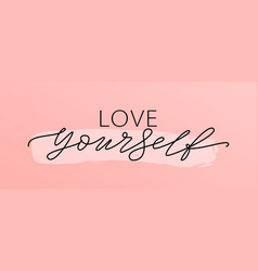 Love Yourself Quote Single Word Modern