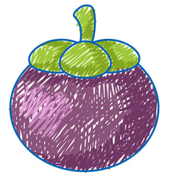 Mangosteen Pencil Colour Child Scribble Style