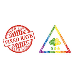 Distress Fixed Rate Watermark And Rainbow Rain