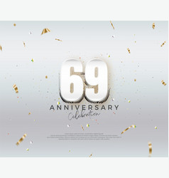 Modern 69th Anniversary Design Premium