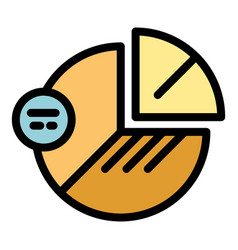 Pie Chart Data Icon Flat