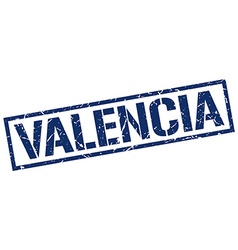 Valencia Blue Square Stamp