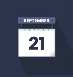 21st September Calendar Icon September 21