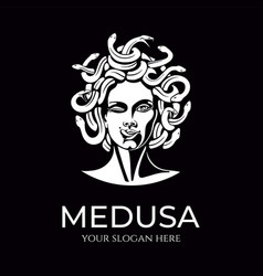 Medusa Gorgon Logo Head Of A Woman With Snakes