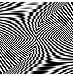 Black And White Optical Abstract Wavy Stripes