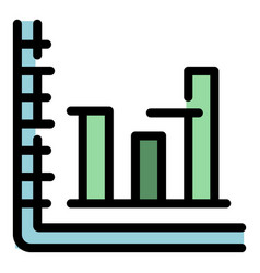 Finance Graph Chart Icon Flat