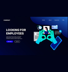 Looking For Employees Landing Page