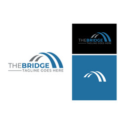 Modern Simple Arch Bridge Logo Design