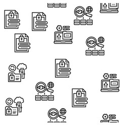 Ssh Sftp File Transfer Protocol Icons Set