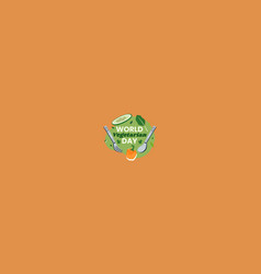 World Vegetarian Day Flat Design