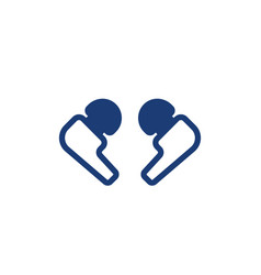 Ear Buds Icon On White