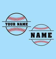 Baseball Name Frame Baseball Stitches On A