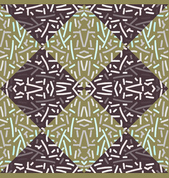 Creative Tribal Mosaic Seamless Pattern Abstract