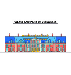 Palace And Park Of Versailles Line Travel Landmar