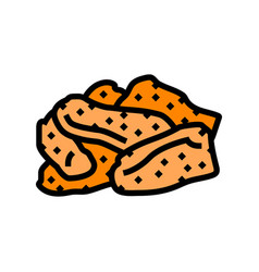 Ginger Dried Fruit Color Icon