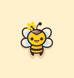 Cute Cartoon Bee Character Kawaii Honey