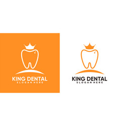 Dental King Logo Design With Creativ Concept And