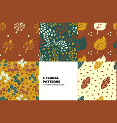 Vintage Autumn Background Set