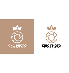 King Photo Logo Design With Creativ Concept