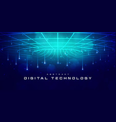 Digital Technology Futuristic Blue Green Tech Ai