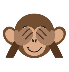 Monkey Muzzle Playful Flat Sticker