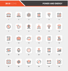 Power And Energy Flat Line Web Icon Concepts