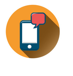 Smartphone Chat Circle Icon