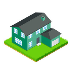 American House Icon Isometric Style